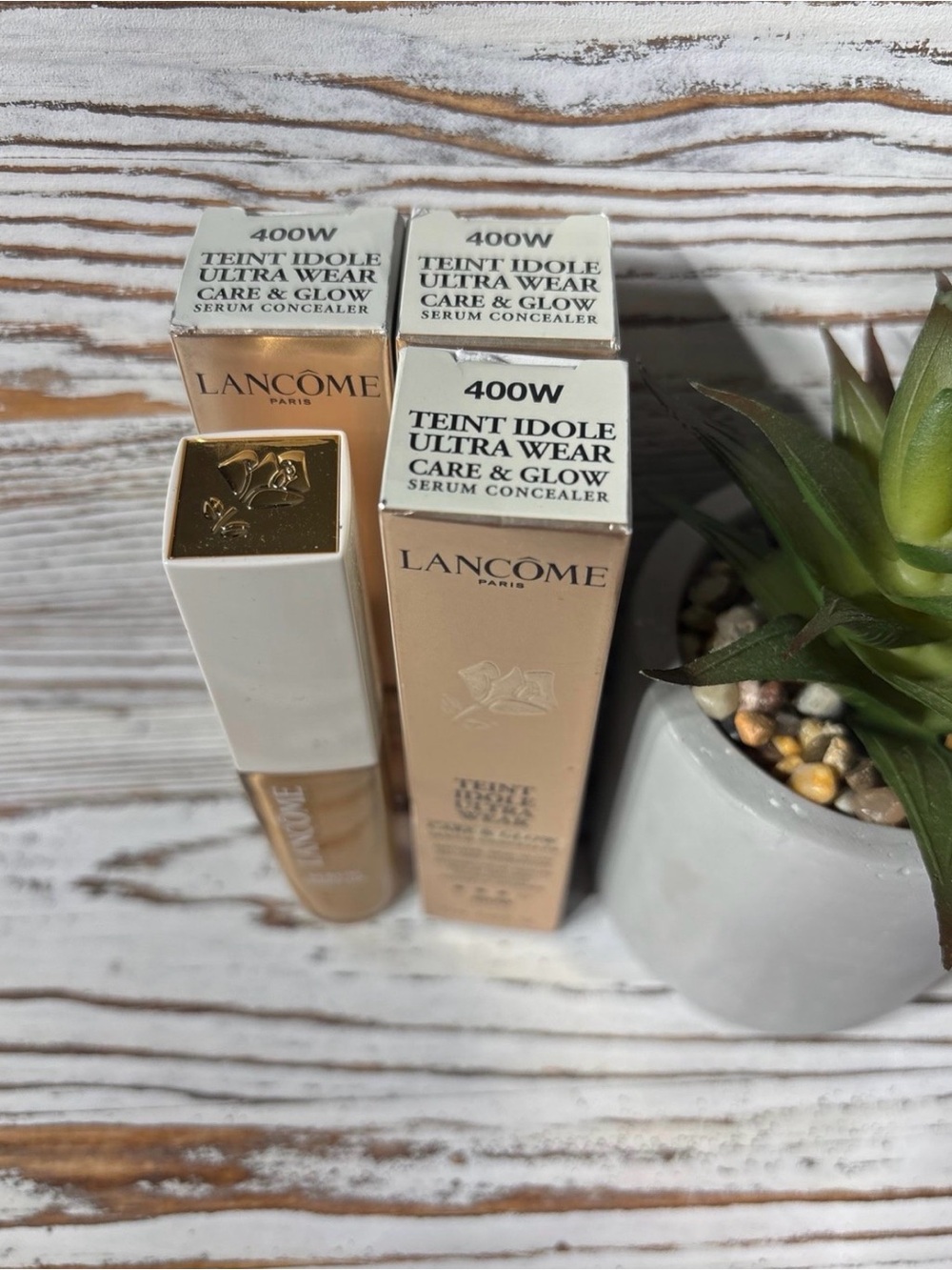 Lancôme Teint Idole Ultra Wear Care & Glow Serum Concealer - 400W Warm Beige